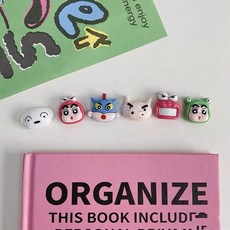 짱구 캐릭터 부착형 냉장고 장식 귀여운 데코 소품, 1세트