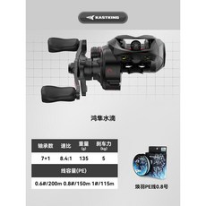 KASTKING 鴻隼Pro 水滴輪 捲線器, 鴻隼水滴輪 煥羽8編線,左手型