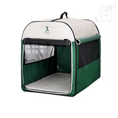 우노구나 애구애구 접이식 소프트 대형견 이동장 켄넬(그린) 대형강아지집