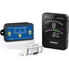 무선 RV 수평 시스템 스마트 전자 캠퍼 수평기 자동 트레일러 표시기 멋진 가제트 액세서리 2세대 송신기가 포함된 전용 휴대용 화면 - 2025 버전