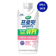 셀렉스 프로핏 웨이프로틴 드링크 복숭아 아이스티, 330ml, 3박스