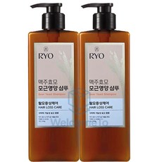 려 맥주효모 모근영양 탈모증상케어 샴푸, 600ml, 2개