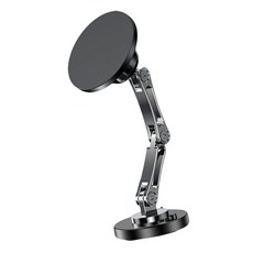 맥세이프 차량용 거치대 핸드폰 거치대 접이식 360도 회전형 +마그네틱 링 포함, 블랙, 1개