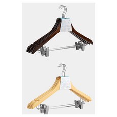 정장세트 정리 바지걸이집게 원목 옷걸이 3p 2컬러 하숙생 자취생 상의용 논슬립 옷가게, 원목 우드집게 옷걸이 (베이지 3P), 원목 우드집게 옷걸이 (베이지 3P)