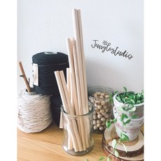 [정글스튜디오] 우드봉 목봉 15cm~70cm 나무봉 마크라메 재료 DIY 마크라메 우드, 두께15mm_길이15cm