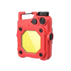 LED工作燈，輕巧便攜，高亮度照明，多功能應急信號燈，戶外露營必備, 紅色, 1個
