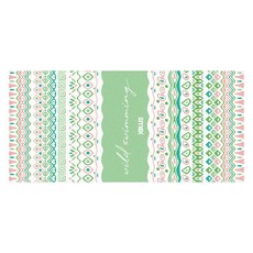 XBL-5550-02 보헤미안 샤벳 습식 타올, 2, 화이트, 1개