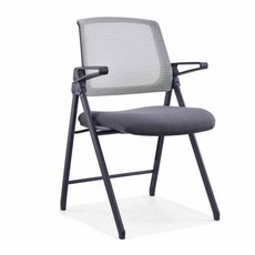 접이식 책걸상 강의실 입시 가구 회의실 세미나 학원 인테리어, 검은 발과 회색 등 검은 자리, 강철로 만든 발, 연동 난간