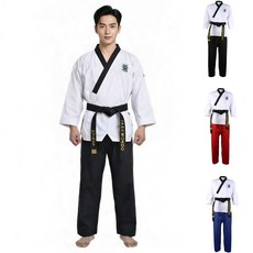 블랙 레드 블루 태권도복 주짓수복 벨트제외 스파링도복 무도복 T298