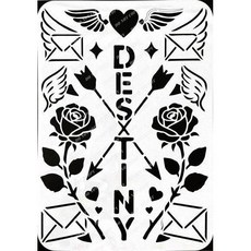 A40-0623 蝶古巴特diy 簍空模板 塗鴉模版 繪畫模版, 1個