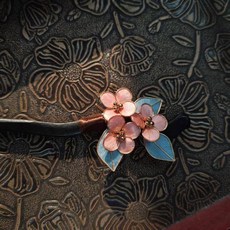 簪禾 手工絨花發簪 古風漢服旗袍配件