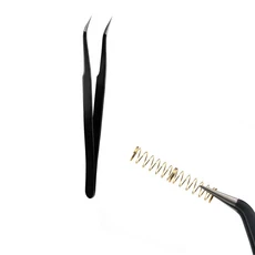 키보드 키캡 스위치 윤활 도구 오프너 풀러 기계식 액세서리 용 브러시 펜, 19 Curved Tweezers, 1개