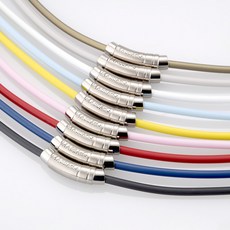 MASSA-G H-Fever型 色 潮 4mm鍺鈦項圈，輕盈舒適，時尚潮流，提升運動表現, 牙買加黃, 1個