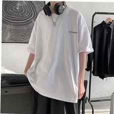 커플티셔츠박스티셔츠 레터링 오버핏 박스티셔츠