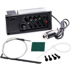 4 밴드 어쿠스틱 기타 EQ 프리 앰프 이퀄라이저 전문 7545R 픽업 나무 액세서리, 픽업 커버 험버커 부품 액세서리 EQ7545R 프리앰프