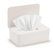 물티슈 디스펜서 홀더 물티슈 홀더 미끄럼 방지 물티슈 케이스로 물티슈를 신선하게 유지 더러운 물티슈로부터 멀리 유지 쉽게 열고 닫을 수 있는 물티슈 파우치 케이스 (화이, 물티슈 디스펜서 홀더, 물티슈 홀더, 미끄럼 방지 물티, 1개, 1개입