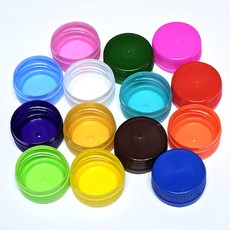 PVC 칼라병뚜껑 100개 / 공예 꾸미기 시계 작품 만들기재료 미술수업준비물 어린이 학습교구, 1세트