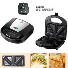 샌드위치 메이커 전기 햄버거 팬 업소용 조리기 베이킹, 샌드위치 블랙 호주형 220V, 기본 색상