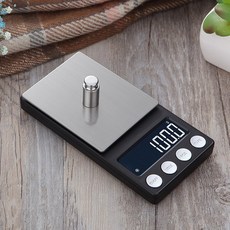 迷你高精度電子秤 0.01g高精度 便攜式食物珠寶秤 家用精細剋稱, 充電1kg/0.1送托盤砝碼,【長協電子官方正品】1年質保, 1個