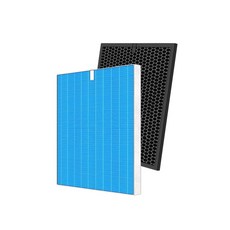 SHARP 夏普 空氣清淨機濾網 適用DW-E10FT-W DW-H10FT-W FZ-D10HF, 1套, 高效 HEPA+活性碳脫臭催化