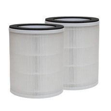 PUREBURG FRESHDEW KJ100 AP9081 공기 청정기와 호환되는 교체 필터 2팩 H13 HEPA 활성탄 3단계 여과 에어 클린 먼지 VOC 냄새 345787