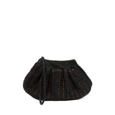 이벨리브 트라페조이드 우븐 클러치 비치 백