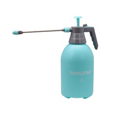 압축 분무기 3리터 안개 직선 분사 연장 노즐 포함, 민트블루, 1개