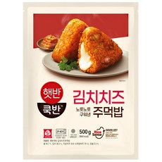 제일제당 [CJ]햇반쿡반 김치치즈주먹밥 500GX3, 500g, 1개