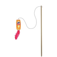 品客洋芋片造型逗貓棒 貓草玩具 貓咪紓壓 橘色款, 1個, 品客洋芋片逗貓棒(橘), 橘