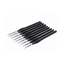 아클라 라이너 브러쉬9종 세트 수채화 유화 아크릴 미술 붓, 1세트