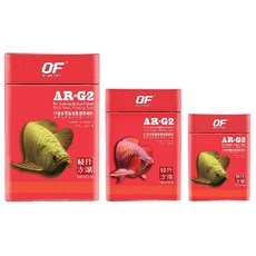 OF OCEAN FREE 龍魚AR-G2 專業龍魚飼料, 1個, FF1050 大顆粒/1Kg