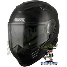 【吉兒基地 Gear Base】SIMPSON Venom Carbon 頭盔 辛普森 碳纖維 卡夢 黑色 復古 通風, 1個, XXL (63/64)