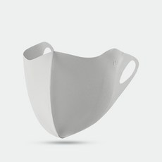 1p/2p 통기성 좋은 쿨링 3D 입체 기미 마스크 자외선 차단 골프 운동, 2개, 그레이