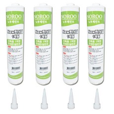 노루페인트 뉴-탄성씰 1액형 우레탄 실리콘, 회색, 300ml, 4개