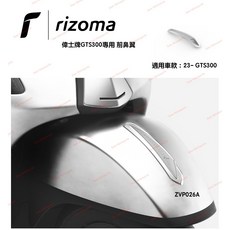Rizoma Vespa 23- GTS300 GTS 前土除鼻翼 ZVP026A 前鼻翼 現貨, 銀色, 1個