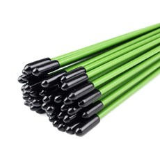 호미닷컴 코팅 식물지지대 3mm X 30cm 고무캡 포함, 12개