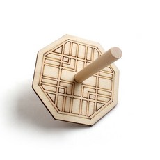 삼광문구 전통무늬나무팽이 전통문 꾸미기 만들기 10개