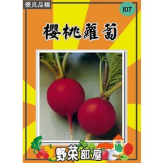 野菜部屋 I07 日本櫻桃蘿蔔種子, 1包