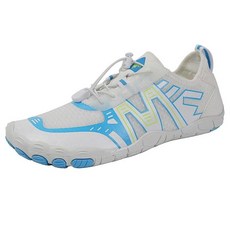 하이킹 맨발 신발 남성용 통기성 방수 러닝 스니커즈 아웃도어 헬스장 운동 조깅화 (Color-White Size-10-10.5)