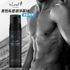 isLeaf男性私密激淨慕絲/噴霧200ml 湛藍海洋 男性私密處清潔保養, 1個, 男性私密醒肌抑菌噴霧60ml湛藍海洋, 60ml