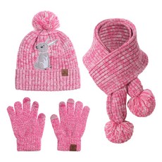 Habawoo Tosaja兒童動物朋友們冬季帽子圍巾手套 3件組