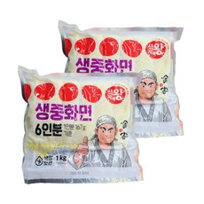 식자재왕 생중화면 1kg (6인분), 2개