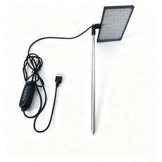 USB 定時植物補光燈 黑色10w 伸縮杆室內桌面植物燈, 如圖所示 黑色10w伸縮杆植物燈