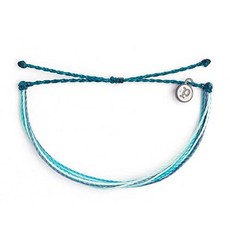 Pura Vida 美國手工 MARINA 藍綠色系 可調式手鍊 衝浪海灘防水手繩