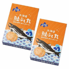 홋카이도 류게츠 사케부시마루 연어센베이 8봉 2개세트