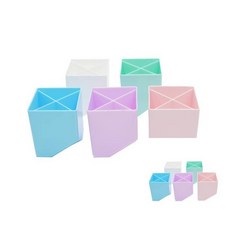 4칸 사각 펜꽂이 볼펜꽂이 책상연필꽂이정리함