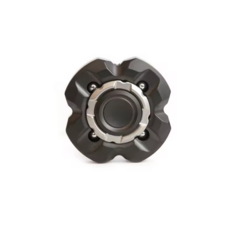 스테인리스 스틸 손끝 스피너 EDC 피젯 토이 성인 어린이 공용 사무실 데스크토이 ADHD 불안 완화 보조 스트레스 해소 선물용 집중력 향상 휴대 간편 한손 조작 내구성 우, 블랙, 1개