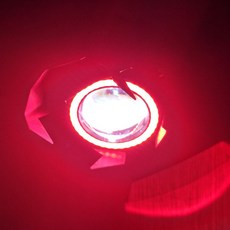 우리파파 U2 U5 U7 오토바이 안개등 바이크 전조등 LED 써치라이트, 1개, U7-레드