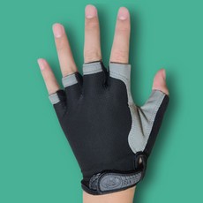지빈 남녀공용 요가 헬스 스포츠 장갑 [파워쿠션기능], 블랙, 1개