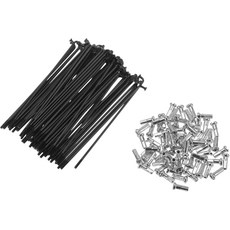 호프패너 72 세트 14G 자전거 스포크 94mm 휠 카본 스틸 블랙